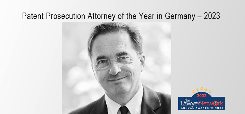 Dr. Malte Köllner ist ausgezeichnet als Patent Prosecution Attorney of the Year in Germany – 2023